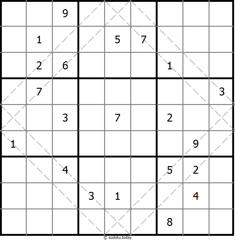 多对角线数独 #10652