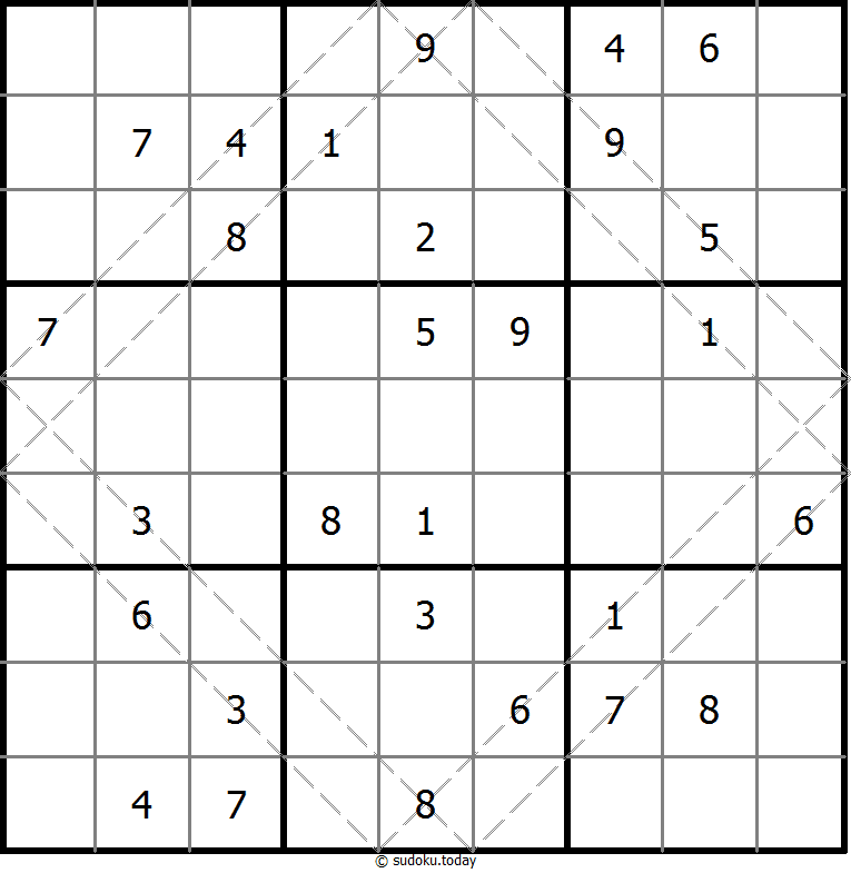 多对角线数独 #10668