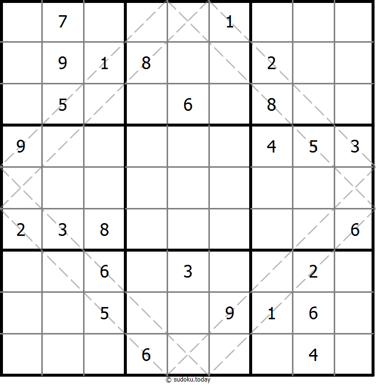 多对角线数独 #10677