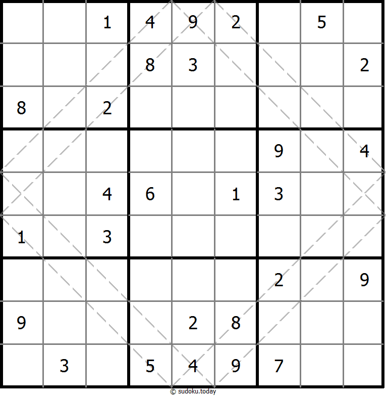 多对角线数独 #10689