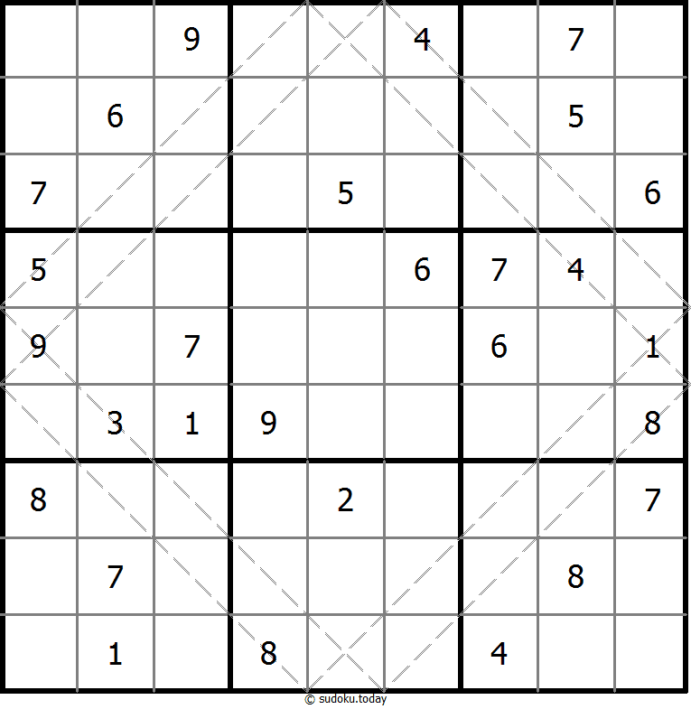 多对角线数独 #10692