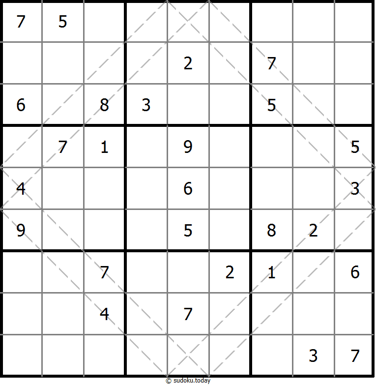 多对角线数独 #10705