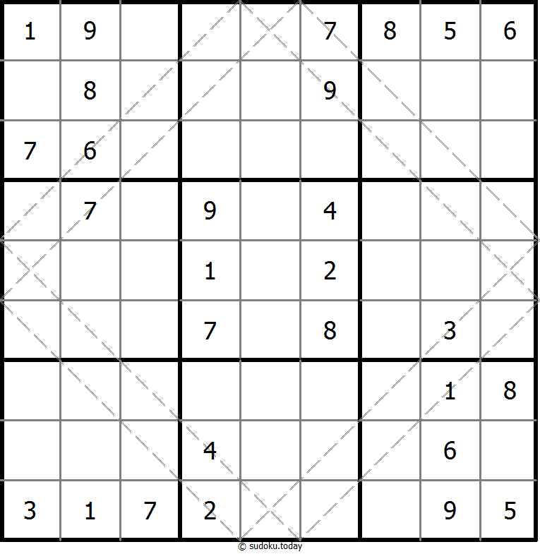 多对角线数独 #10748