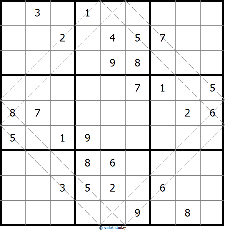 多对角线数独 #10768