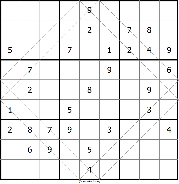 多对角线数独 #10821