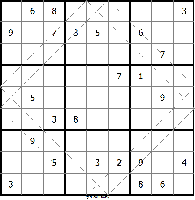 多对角线数独 #20508