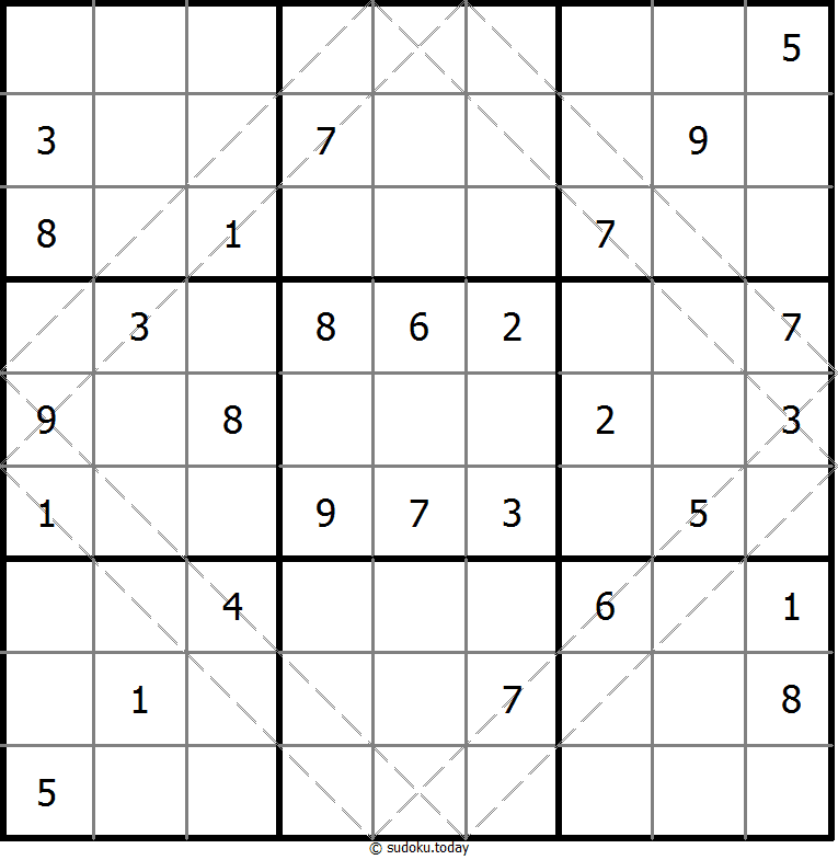 多对角线数独 #20521