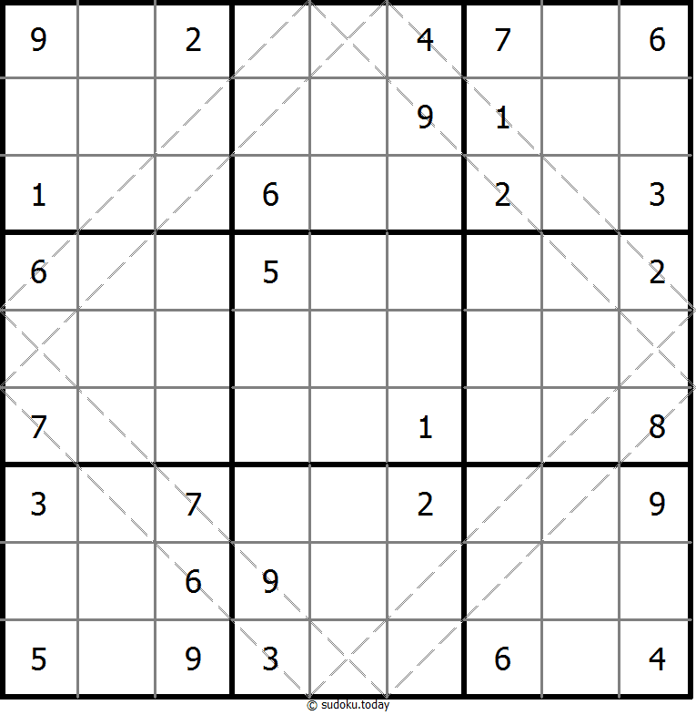 多对角线数独 #20522