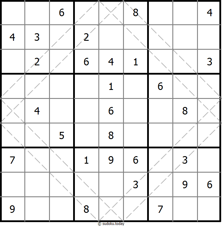 多对角线数独 #20523