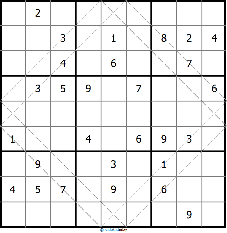 多对角线数独 #20537