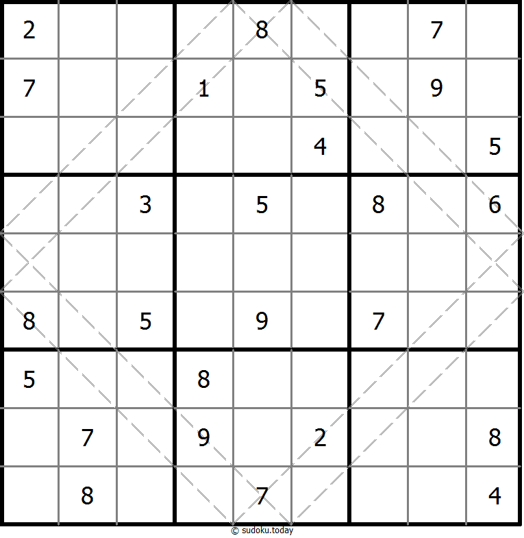 多对角线数独 #20544