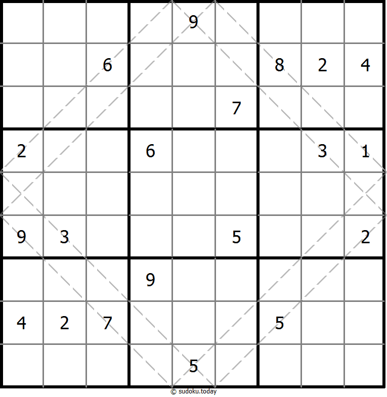 多对角线数独 #20556
