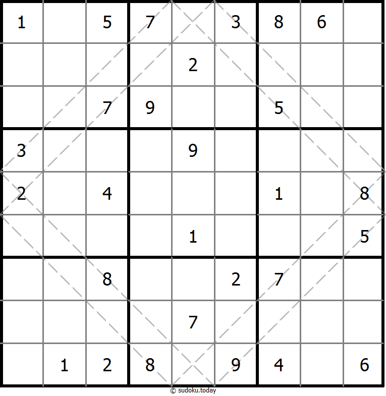 多对角线数独 #20558