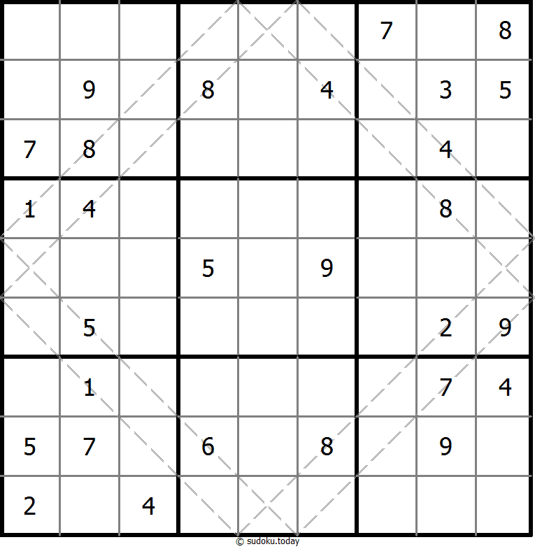 多对角线数独 #20567