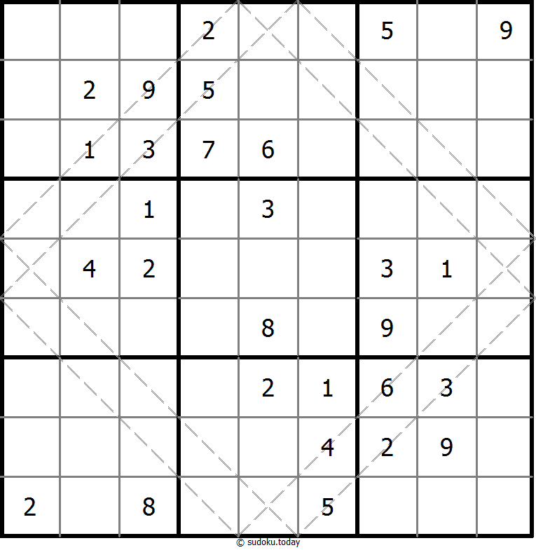 多对角线数独 #20569