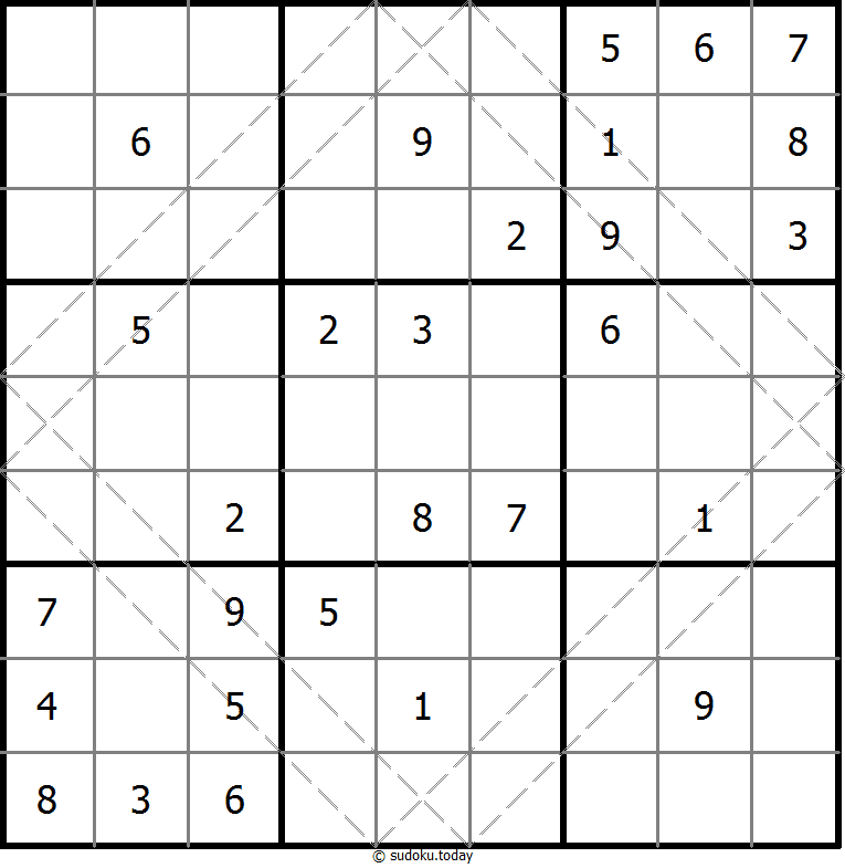 多对角线数独 #20573