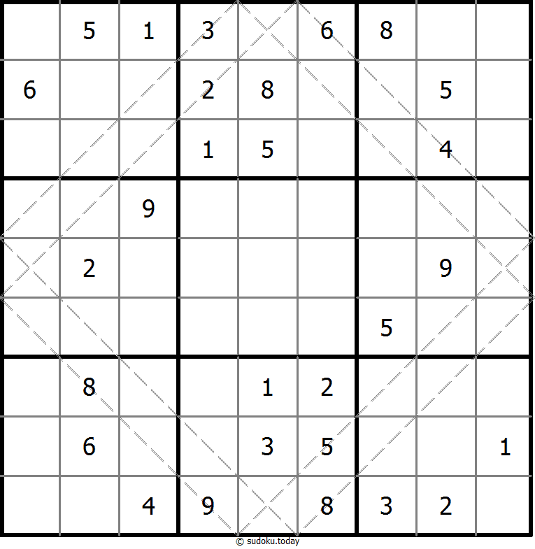 多对角线数独 #20577