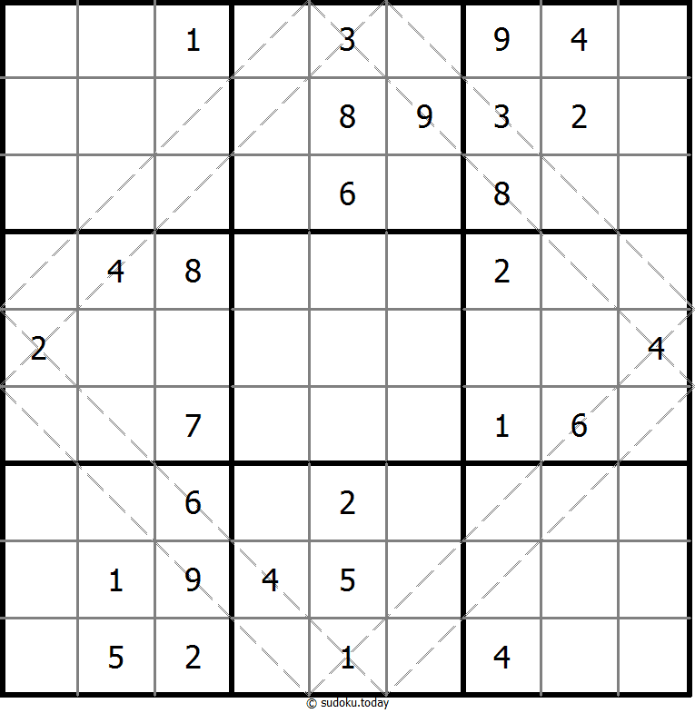 多对角线数独 #20582