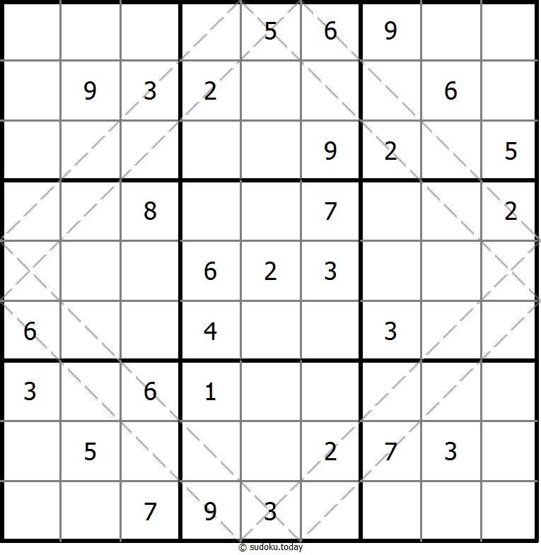 多对角线数独 #20584