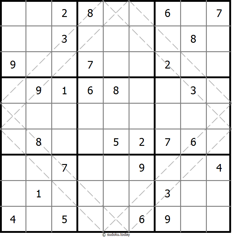 多对角线数独 #20598