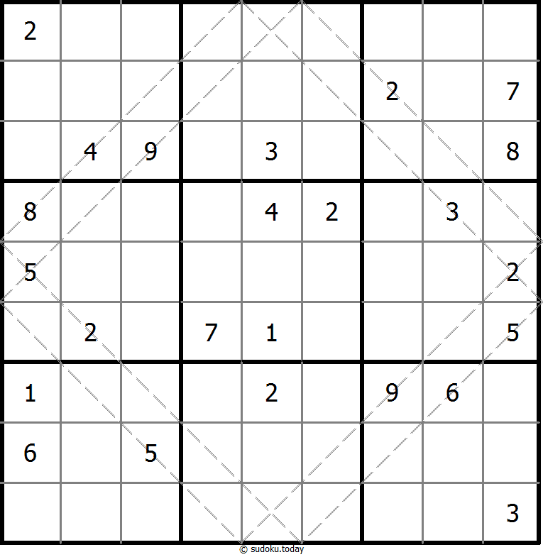 多对角线数独 #20605