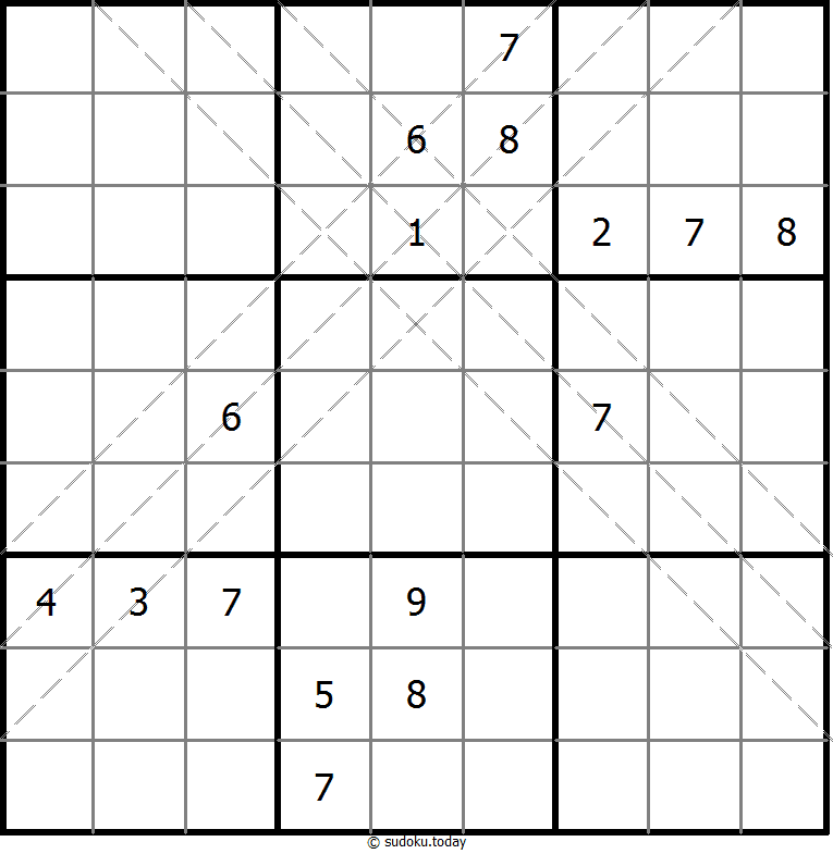 多对角线数独 #10842