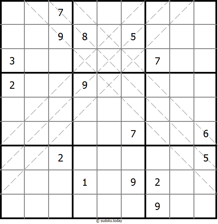 多对角线数独 #10844