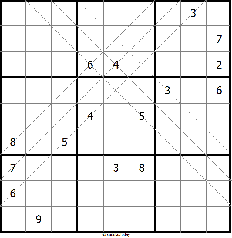 多对角线数独 #10845