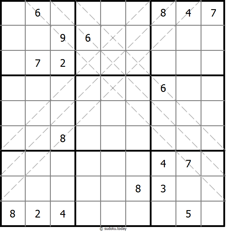 多对角线数独 #10852