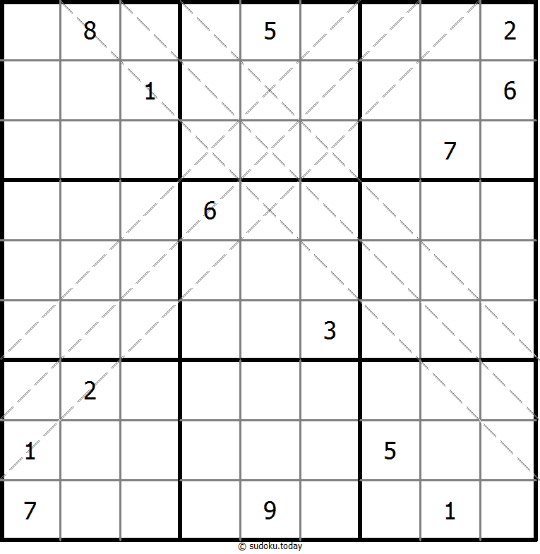 多对角线数独 #10854