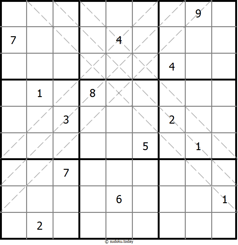 多对角线数独 #10855