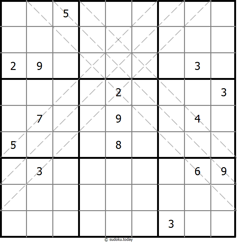 多对角线数独 #10859