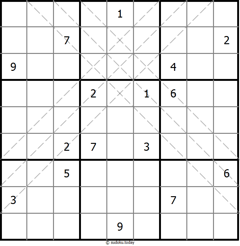 多对角线数独 #10860