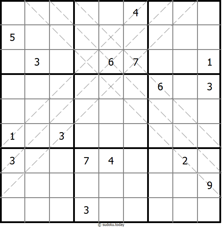 多对角线数独 #10863