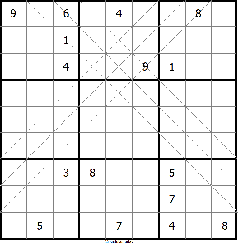 多对角线数独 #10866