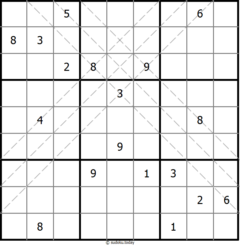 多对角线数独 #10870