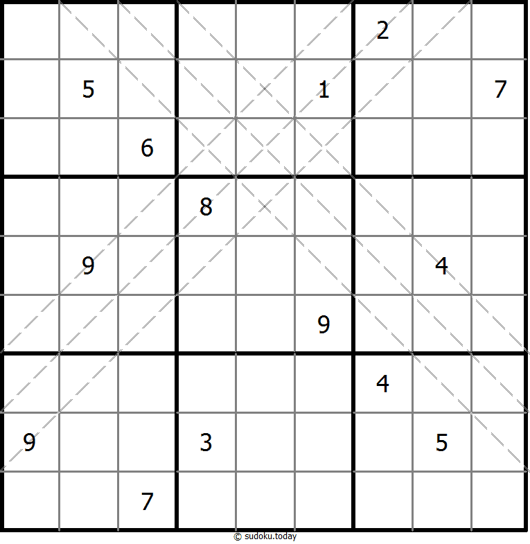 多对角线数独 #10873