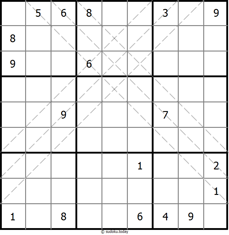 多对角线数独 #10878