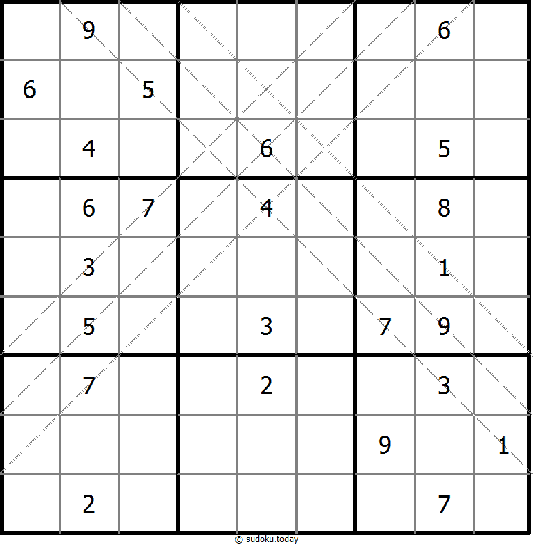 多对角线数独 #10887