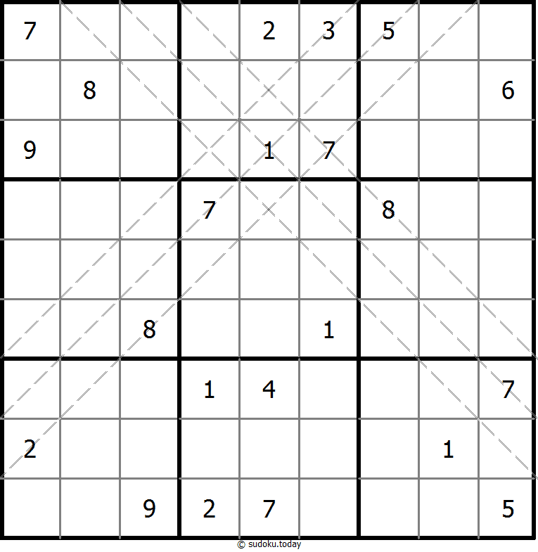 多对角线数独 #10890