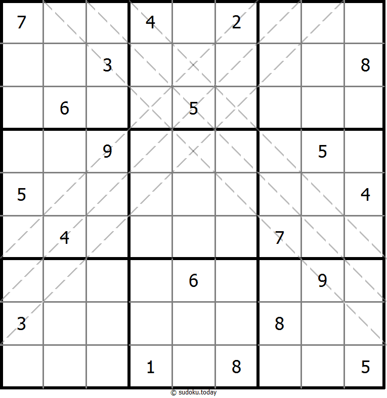 多对角线数独 #10896