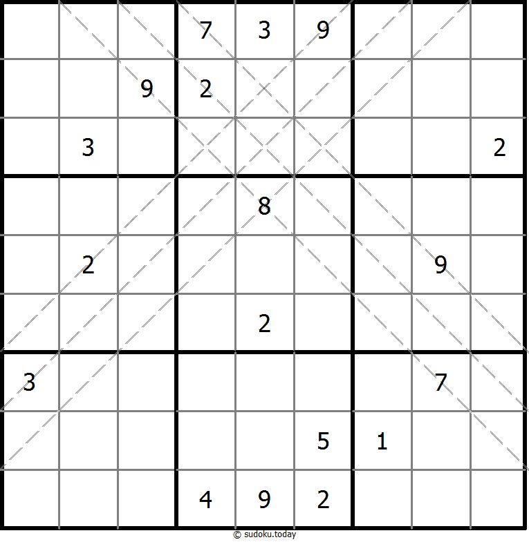多对角线数独 #10903