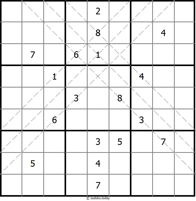 多对角线数独 #10907