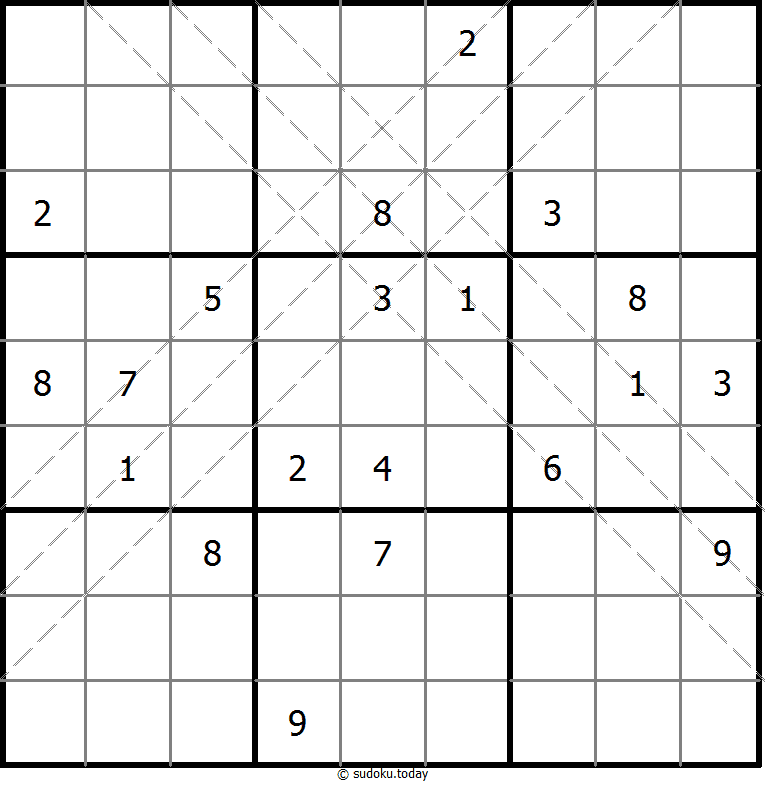 多对角线数独 #10917
