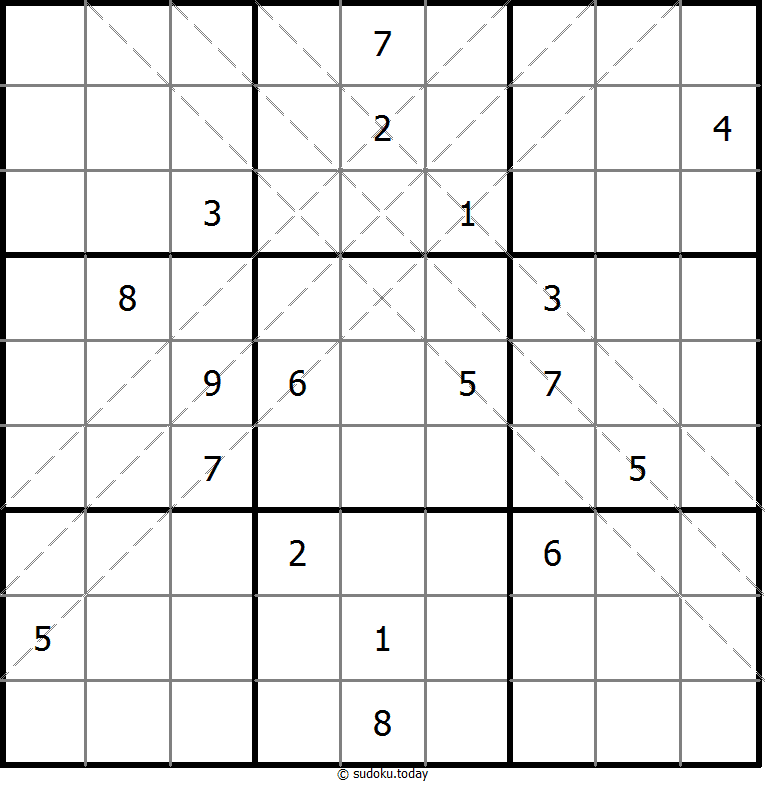 多对角线数独 #10921