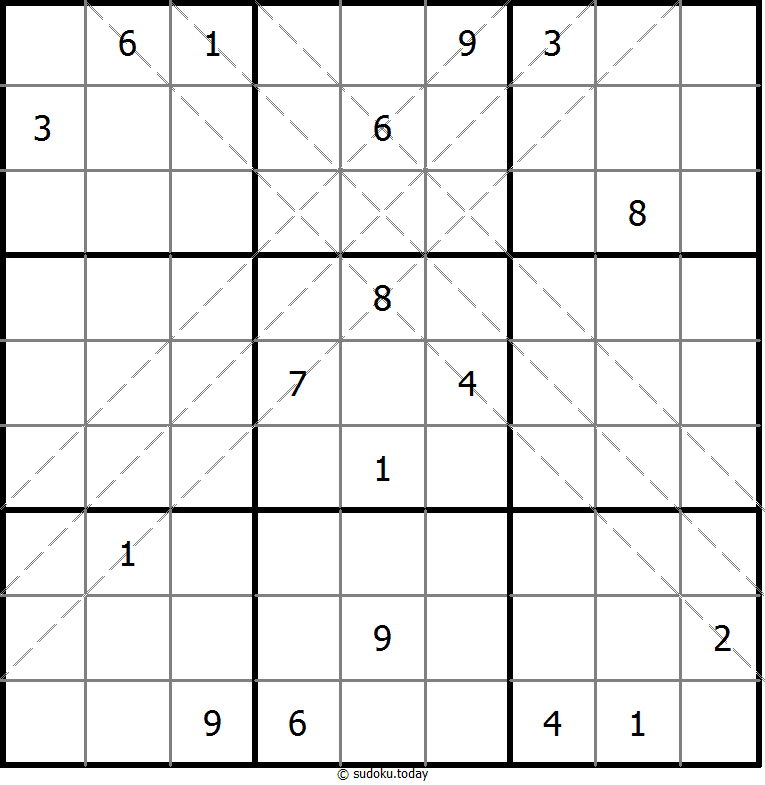 多对角线数独 #10922
