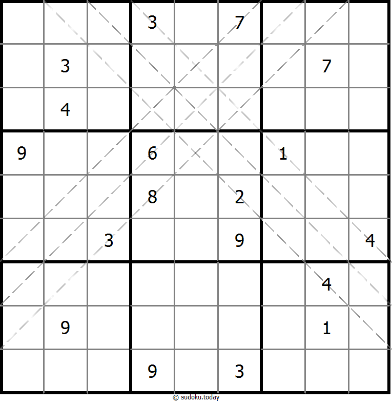 多对角线数独 #10923