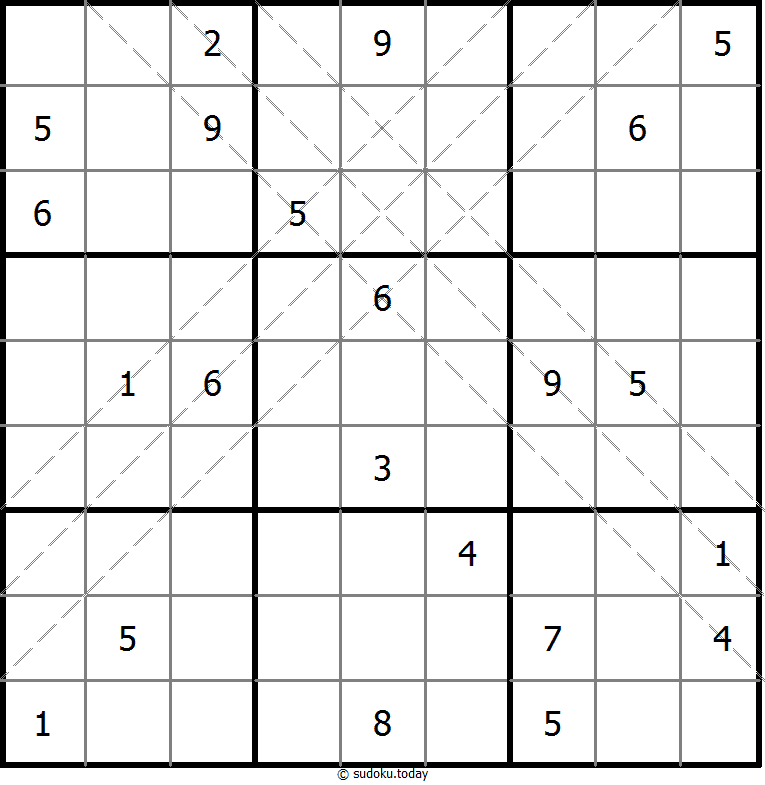 多对角线数独 #10930