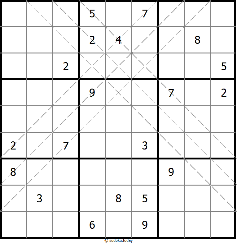 多对角线数独 #10937