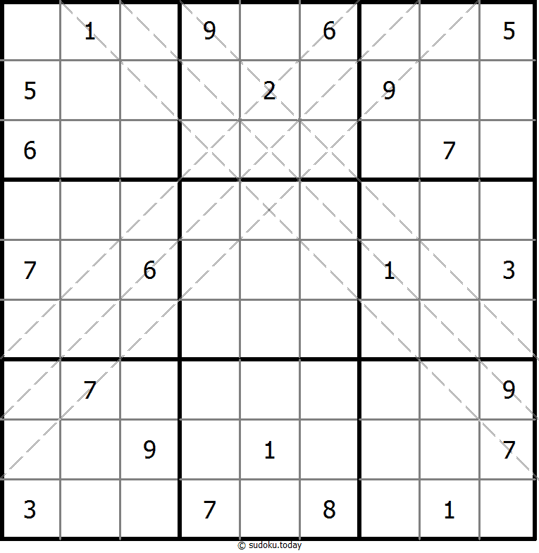 多对角线数独 #10942